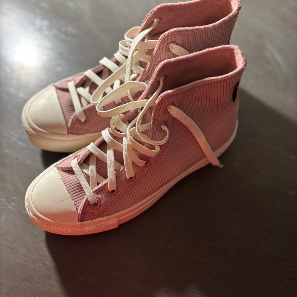 Pink High-Top Converse
